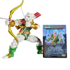 marvel legends series x magic: the gathering - man-wolf 15cm + 1 magic foil card