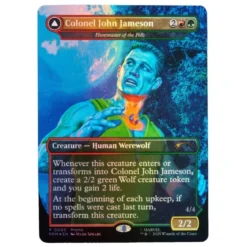 marvel legends series x magic: the gathering - man-wolf 15cm + 1 magic foil card