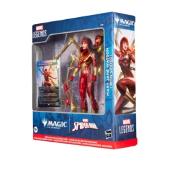marvel legends series x magic: the gathering - mary jane, iron spider 15cm + 1 magic foil card