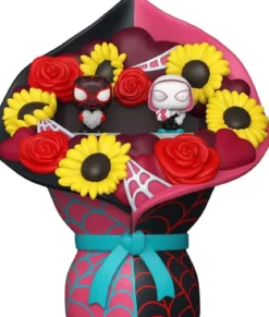 marvel - miles morales & ghost spider - funko pop! bitty bouquet