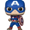marvel: new classic - captain america 9cm - funko pop! 1419