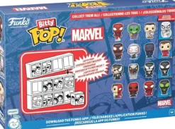 marvel: spider-man miles morales 4 pack 3cm - funko pop bitty