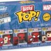 marvel: spider-man parker split 4 pack 3cm - funko pop bitty