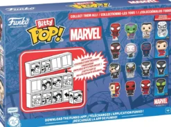 marvel: spider-man parker split 4 pack 3cm - funko pop bitty