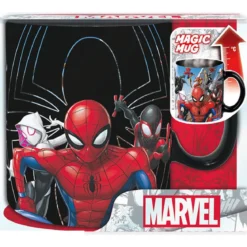 marvel: spiderman - tazza heat change 460ml - spiderman multiverse