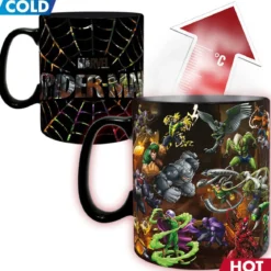 marvel: spiderman - tazza heat change 460ml - spiderman multiverse