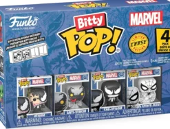 marvel: spider-man venom 4 pack 3cm - funko pop bitty