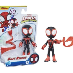 marvel spidey e i suoi fantastici amici - miles morales spiderman 10cm