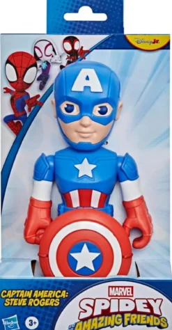 marvel spidey e i suoi fantastici amici - capitan america mega 25cm
