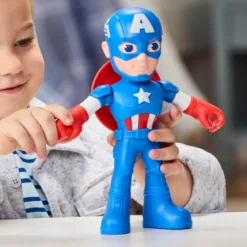 marvel spidey e i suoi fantastici amici - capitan america mega 25cm