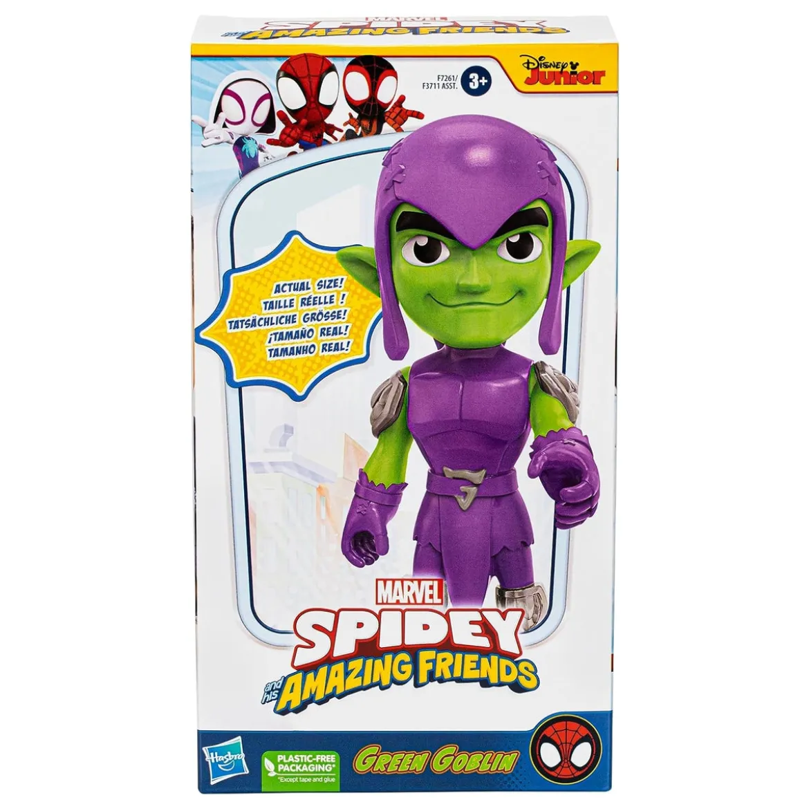 marvel spidey e i suoi fantastici amici - green goblin mega 25cm