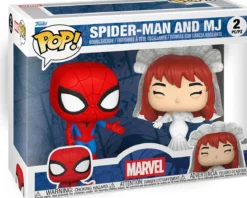 marvel: superhero couples - spider-man and mj 9cm - funko pop! 2 pack