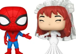 marvel: superhero couples - spider-man and mj 9cm - funko pop! 2 pack