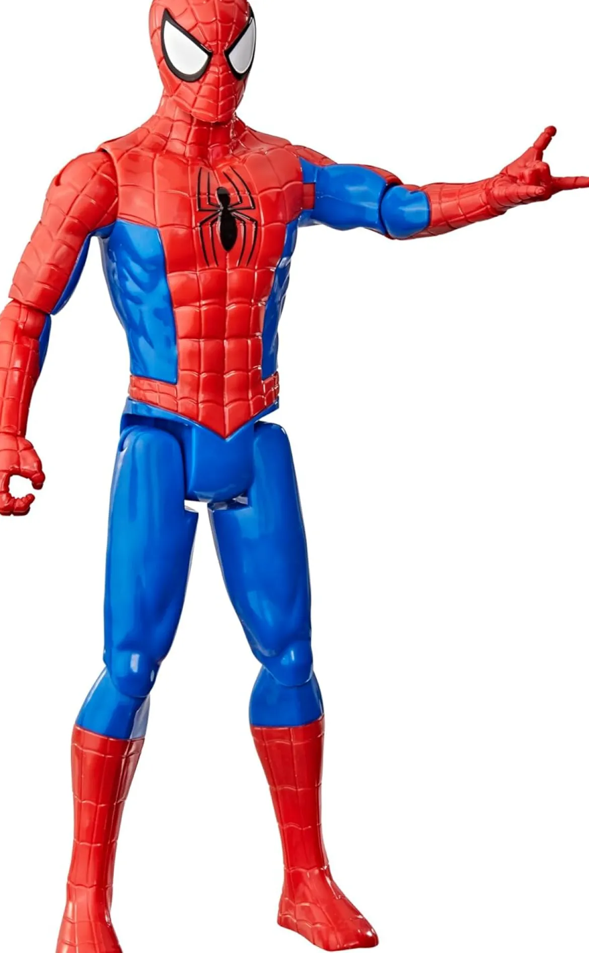 marvel titan hero - spiderman 30cm articolato