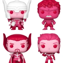 marvel: valentines - marvel classic box 4 personaggi - funko pop