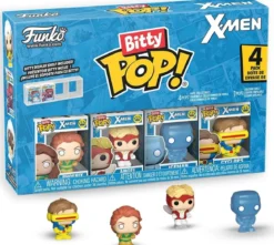 marvel - x-men 4 pack 3cm - funko pop bitty