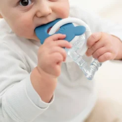 massaggia gengive refrigerante in silicone azzurro