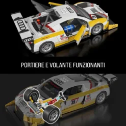 mattel brick shop hot wheels - audi r8 lms