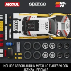 mattel brick shop hot wheels - audi r8 lms