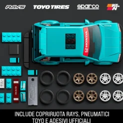 mattel brick shop hw honda civic ef custom '90