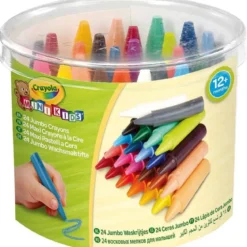 24 maxi pastelli a cera mini kids