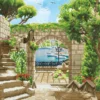 mediterranean stroll - diamond dotz intermediate dd12.056 52x52cm
