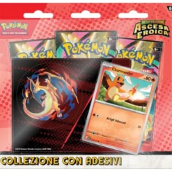 megaevoluzione ascesa eroica - collezione con adesivi (ita) - charmander