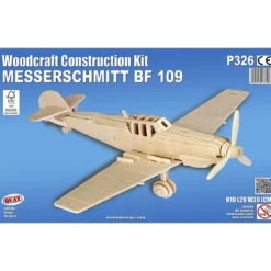messerschmitt bf 109 - kit di costruzioni in legno (certificazione fsc)