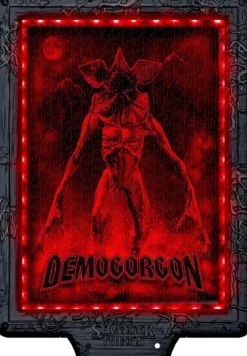 metamorphic art collection - stranger things - demogorgon's hunt - puzzle con cornice led