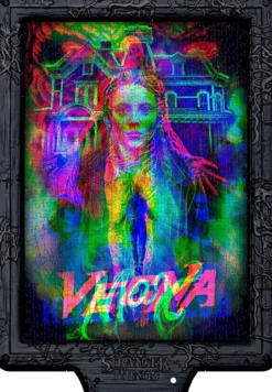 metamorphic art collection - stranger things - vecna's curse - puzzle con cornice led