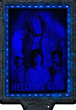 metamorphic art collection - stranger things - vecna's curse - puzzle con cornice led