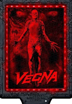 metamorphic art collection - stranger things - vecna's curse - puzzle con cornice led