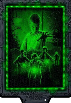 metamorphic art collection - stranger things - the upside down - puzzle con cornice led