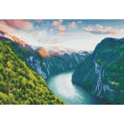 mighty river - diamond dotz squares dq10.009 52x34cm