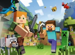 minecraft - puzzle 100 pezzi xxl