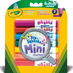 7 mini pennarelli lavabili a punta grossa