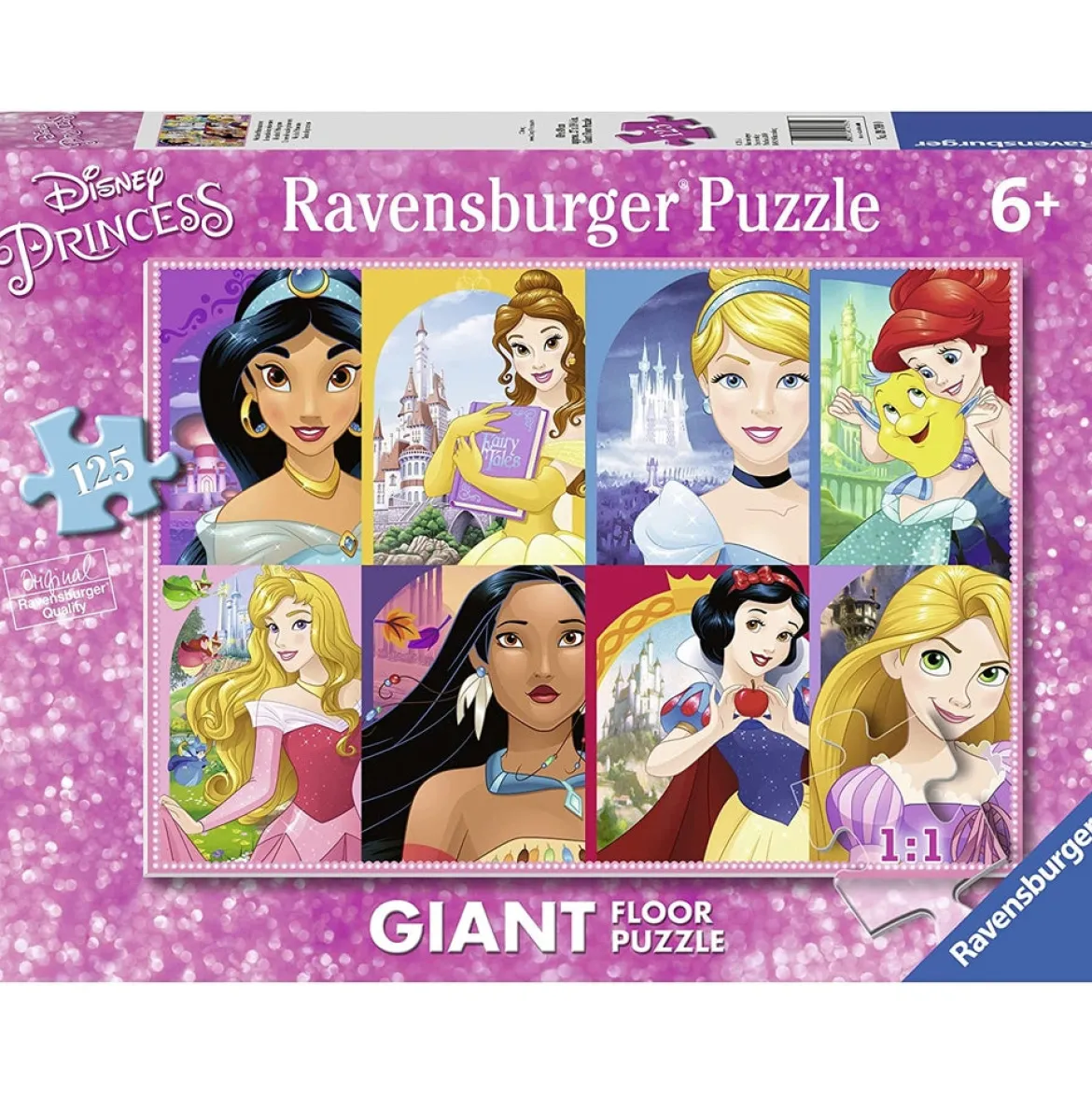 mondo di principesse - puzzle 125 pezzi pavimento