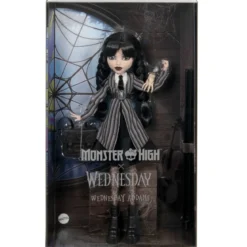 monster high - mercoledì addams - bambola fashion