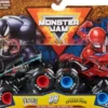 monster jam marvel - monster truck in metallo - pack con 2 modelli