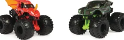 monster jam - monster truck in metallo - pack con 2 modelli