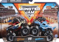 monster jam - monster truck in metallo - pack con 2 modelli