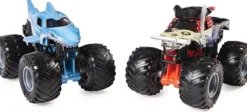 monster jam - monster truck in metallo - pack con 2 modelli