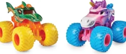 monster jam - monster truck in metallo - pack con 2 modelli