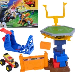 monster jam - smash & bash - crash course playset