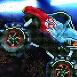 monster truck - diamond dotz beginner 50488 20,32 x 20,32cm