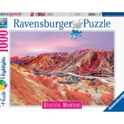 montagne arcobaleno, cina - puzzle 1000 pezzi