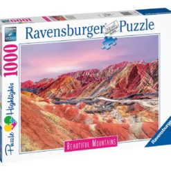 montagne arcobaleno, cina - puzzle 1000 pezzi