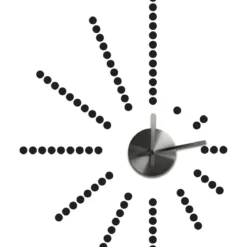 morse code clock - adesivo removibile da parete