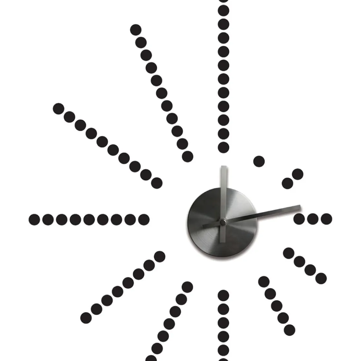 morse code clock - adesivo removibile da parete