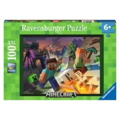 mostri di minecraft - puzzle100 pezzi xxl